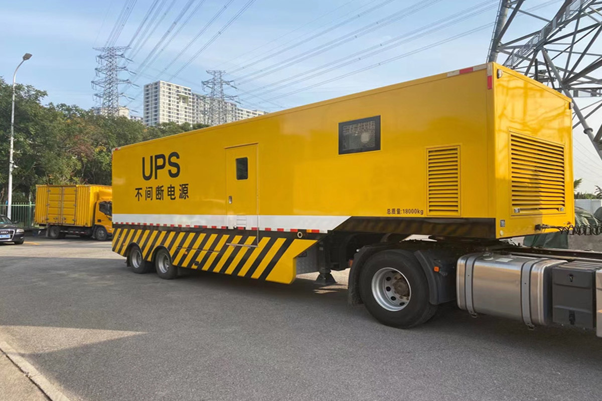 巴东发电机租赁施工现场